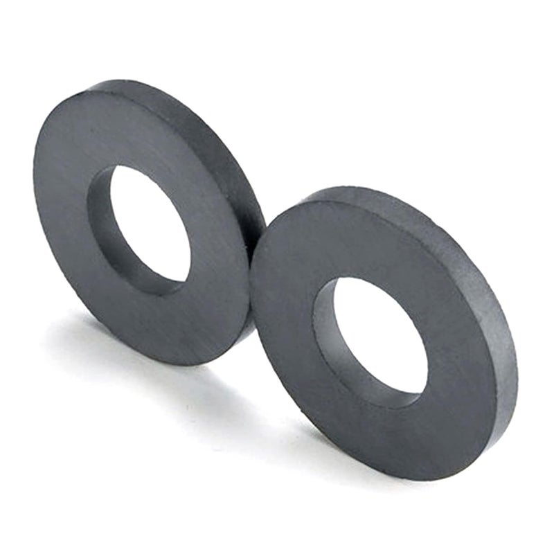 Burnur Grade 8 Ceramic Ring Magnets, OD 45 mm x ID 22mm x 8 mm (Pack of 6) - Image 2